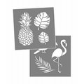 Deco Art 8X8 Tropical Stencil ADS207-K